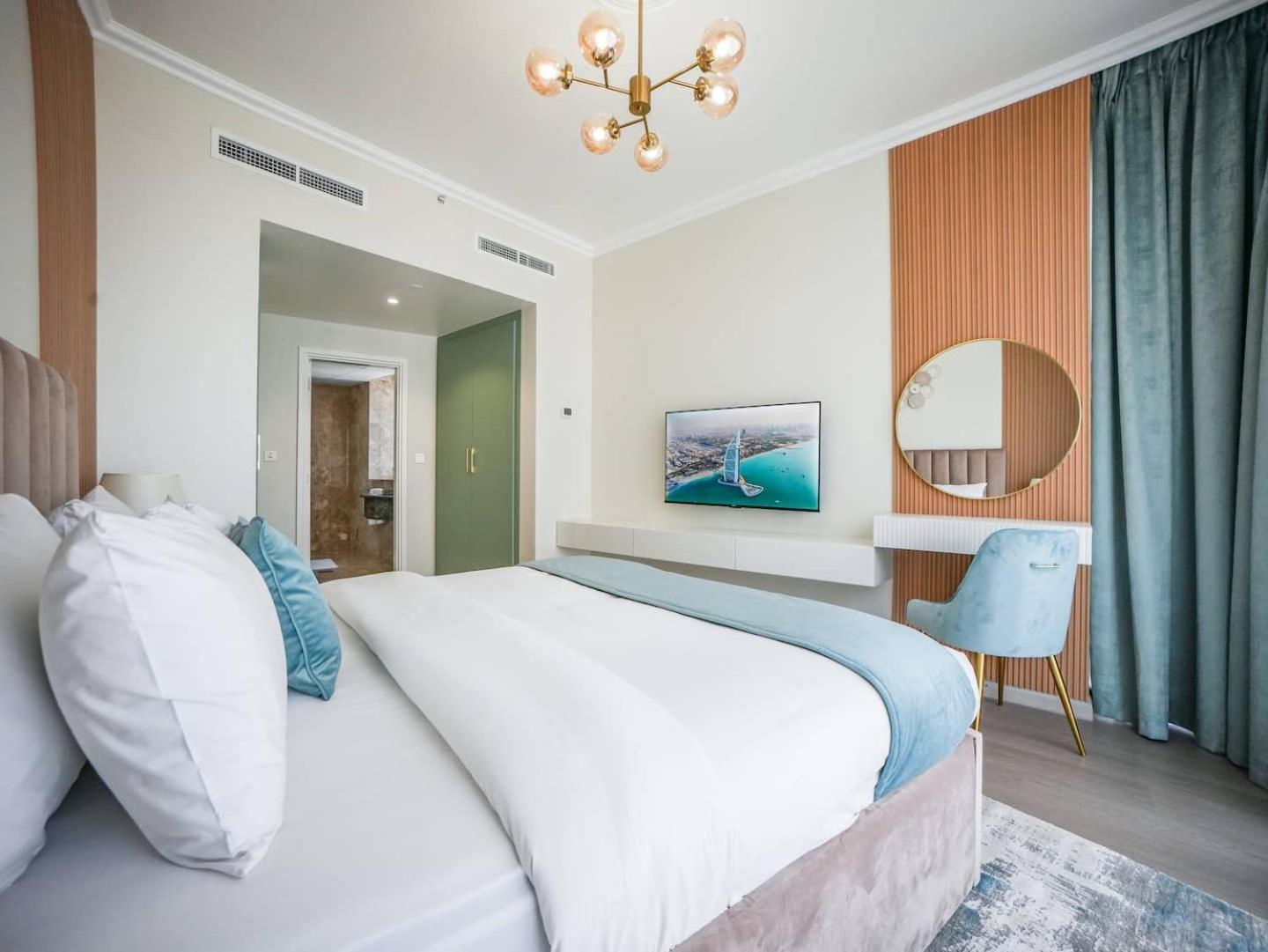 Deluxe 3 Bedroom With Marina & Sea View Dubaj Zewnętrze zdjęcie