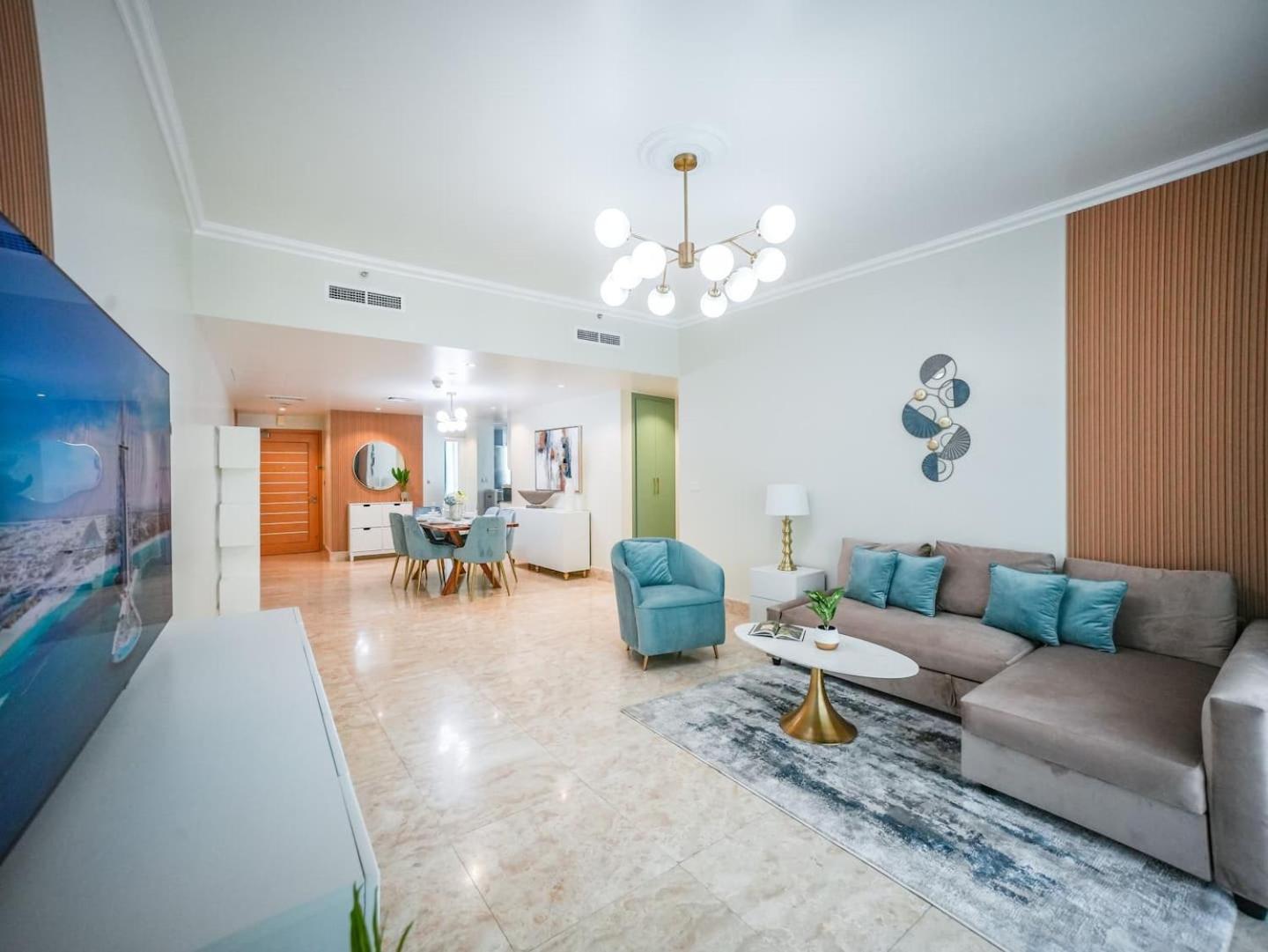 Deluxe 3 Bedroom With Marina & Sea View Dubaj Zewnętrze zdjęcie